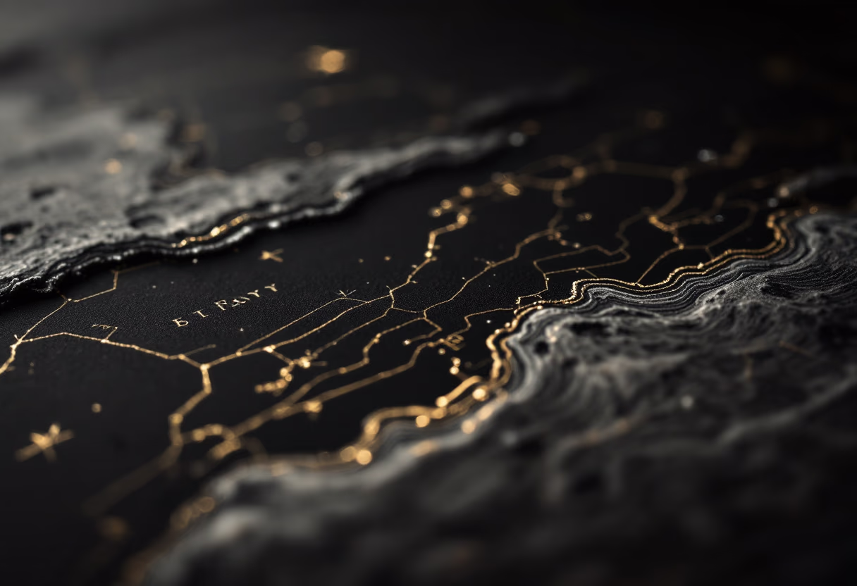 old nautical chart detail